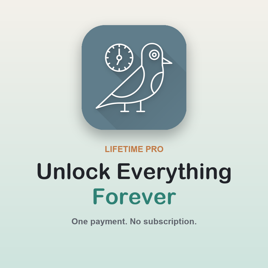 RenewPal Lifetime Pro: unlock everything forever. One payment, no subscription.